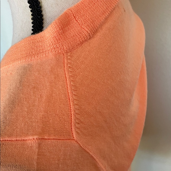 J. Crew Orange Dream Merino Wool Tippi Sweater Size M - Picture 7 of 11